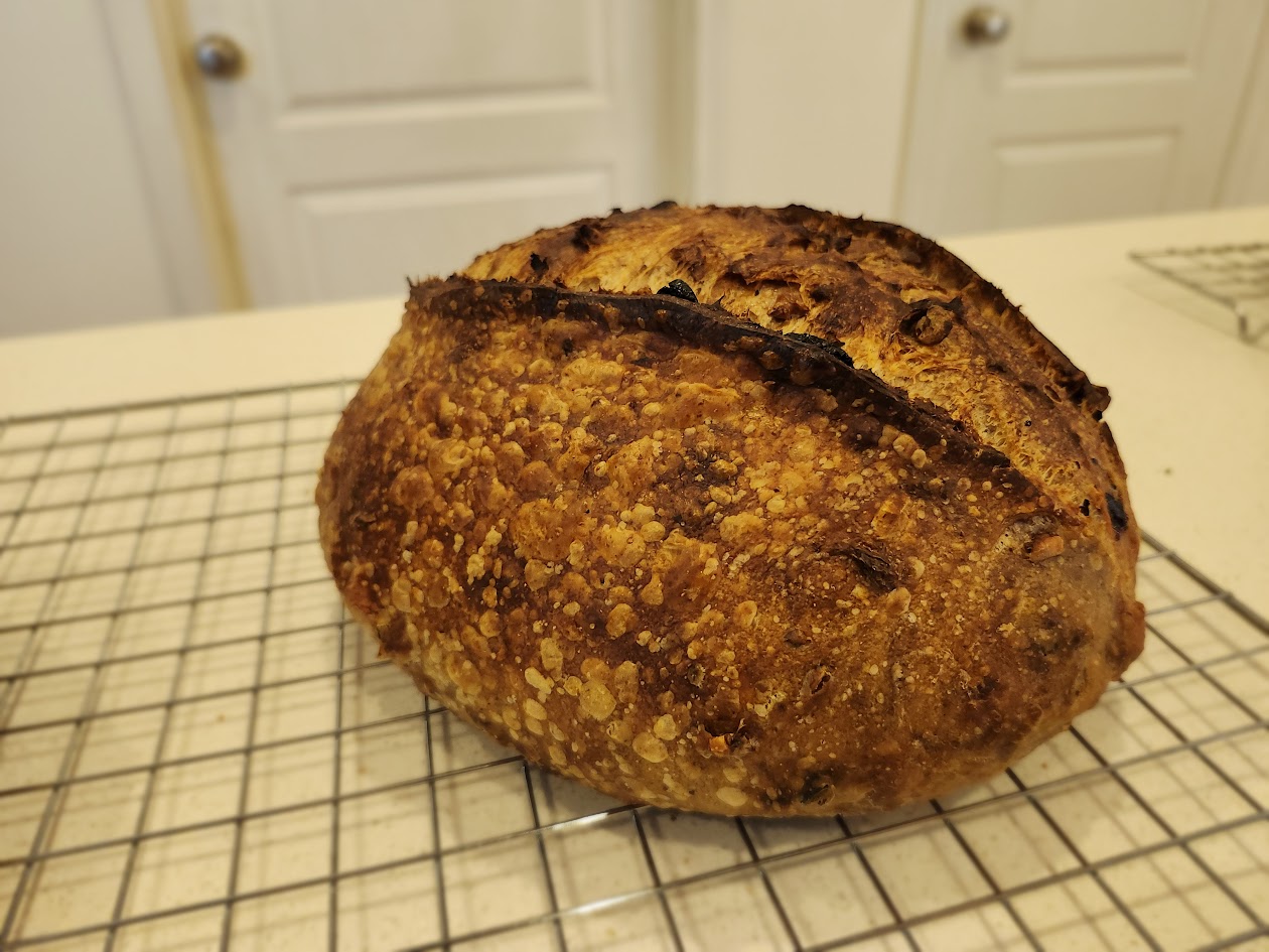 Walnut cranberry sourdough